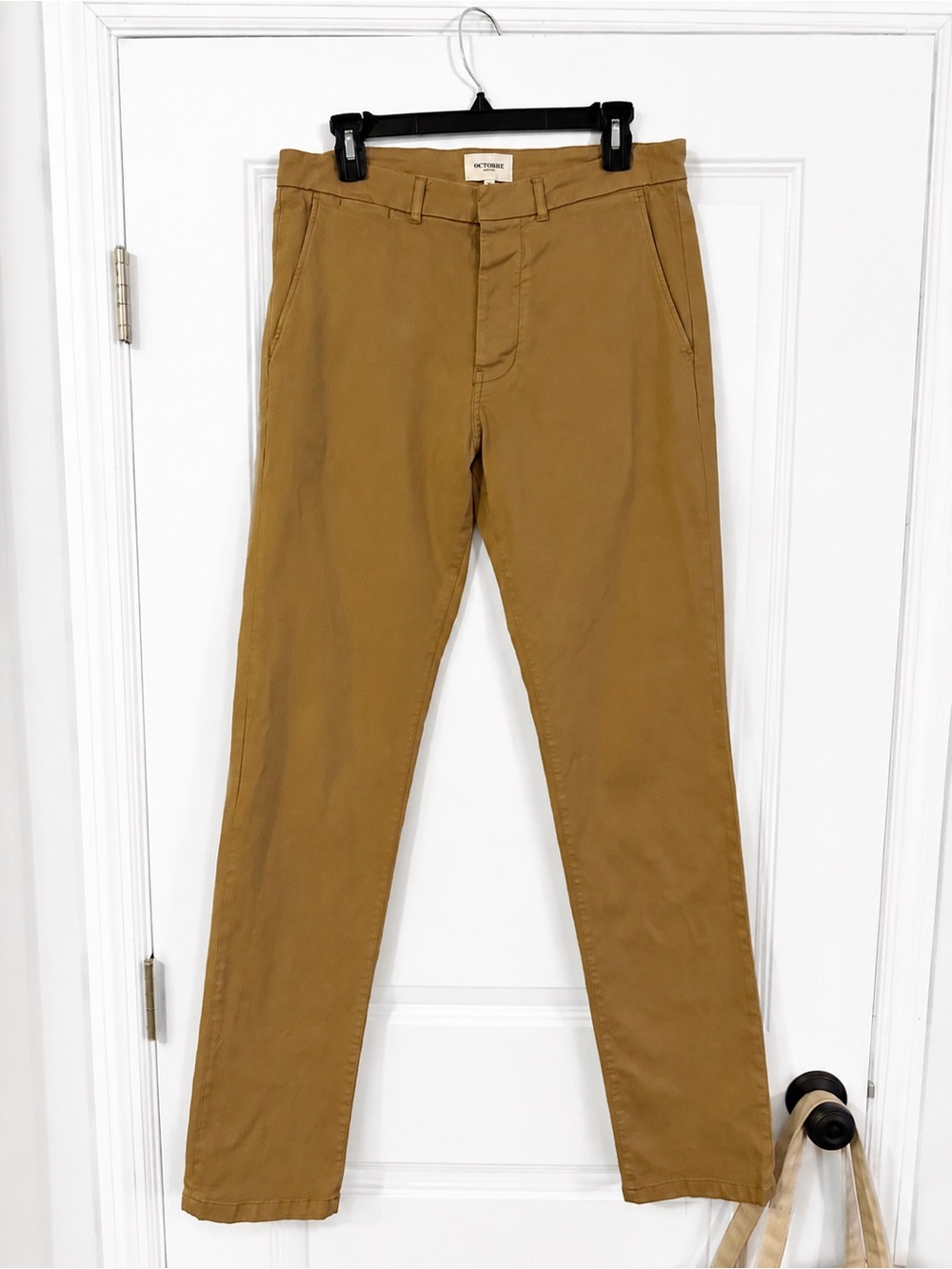 Octobre Éditions Wool Blend Chino Pants Camel Tan Slim Fit Men’s Size 32 EU